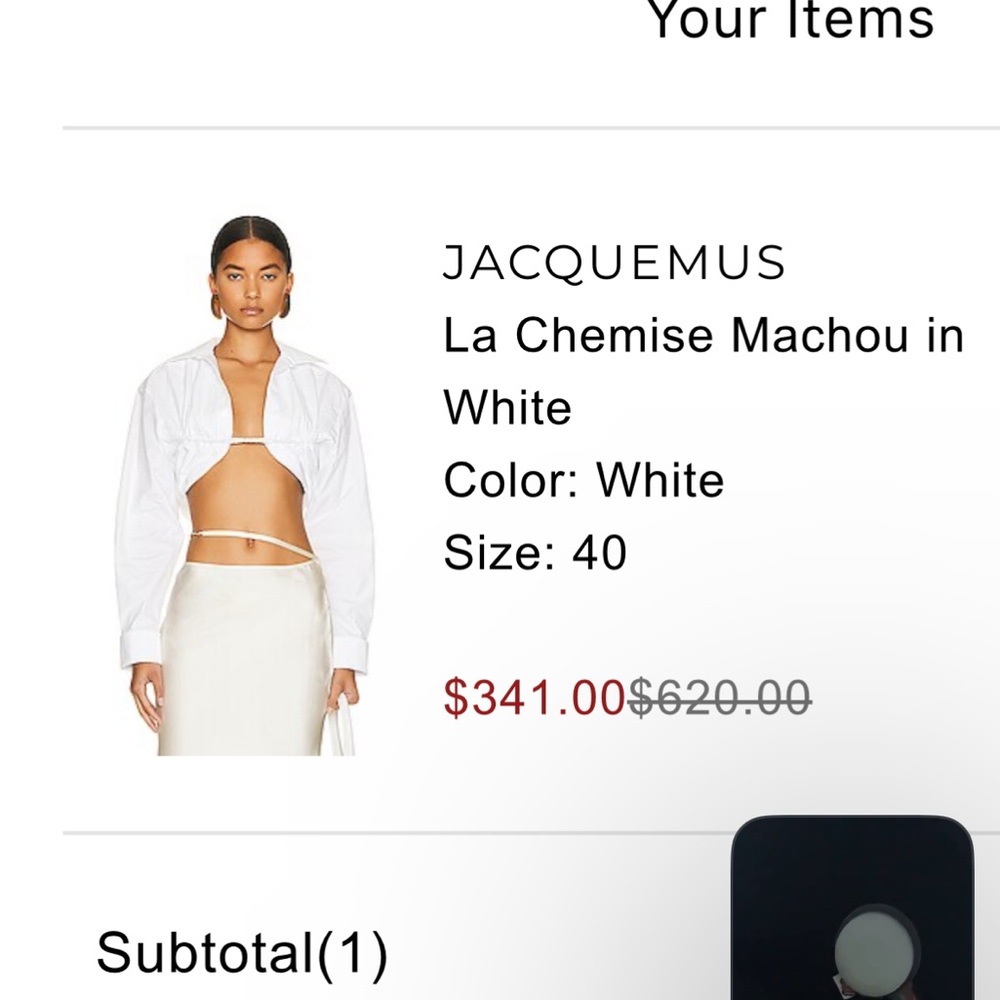 Jacquemus White La Chemise Machou